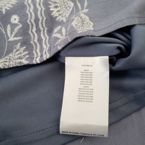 Molly Bracken boho v-neck dolman sleeveve embroidered kaftan tunic summer dress - Picture 8 of 8